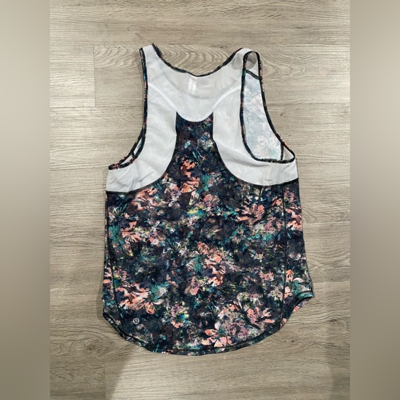 Lululemon Sculpt Tank II Size 4 Dappled Daze Multi Floral Print Women's Tank Top - Picture 4 of 5